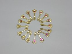 画像1: 【格安】ゴールドスプーン30mm　アソート4本セット