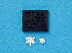 画像1: 【クリスマスに！】ハーフサイズねんど型抜き　プロ用「雪の結晶」精密タイプ