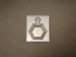 画像1: シリコン製ソフトモールド　半立体香水ボトル（六角）