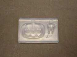 画像1: 【ハロウィン】シリコン製ソフトモールド　ジャック・オ・ランタン＆ゴースト