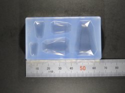 画像1: シリコン製型抜き　テーパーバゲットタイプ(ビジュー)