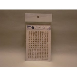 画像: パジコ　転写シール　アルファベット大文字
