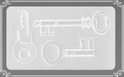 画像1: エルベール　シリコンモールド小　カギ（小）