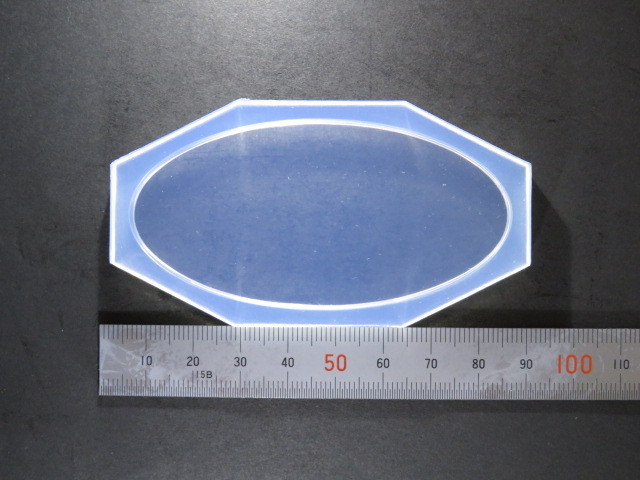 画像1: シリコン製立体型抜き　楕円プレートJ