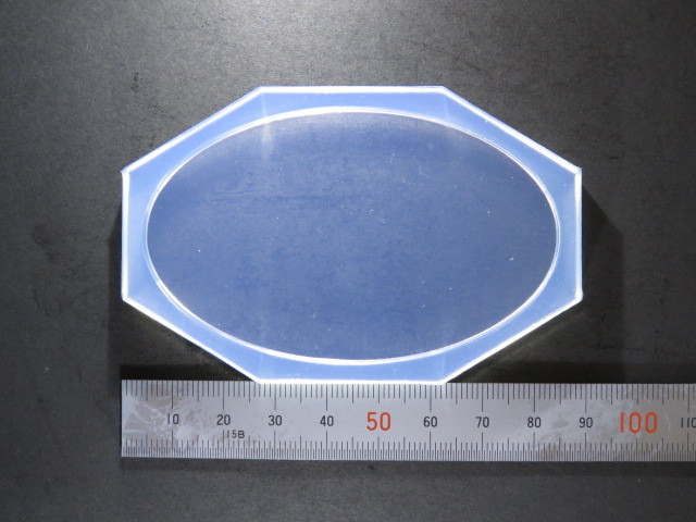 画像1: シリコン製立体型抜き　楕円プレートL