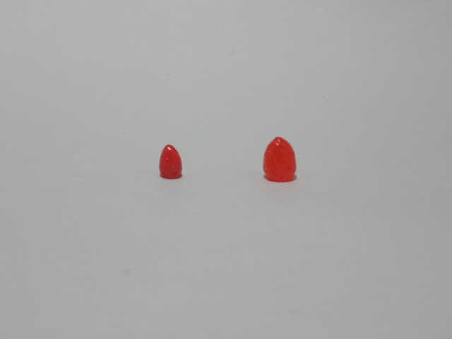 画像: ミニ立体フルーツ・真っ赤なミニミニいちご5個セット
