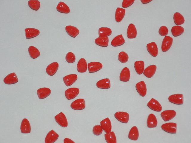 画像1: ミニ立体フルーツ・真っ赤なミニミニいちご5個セット